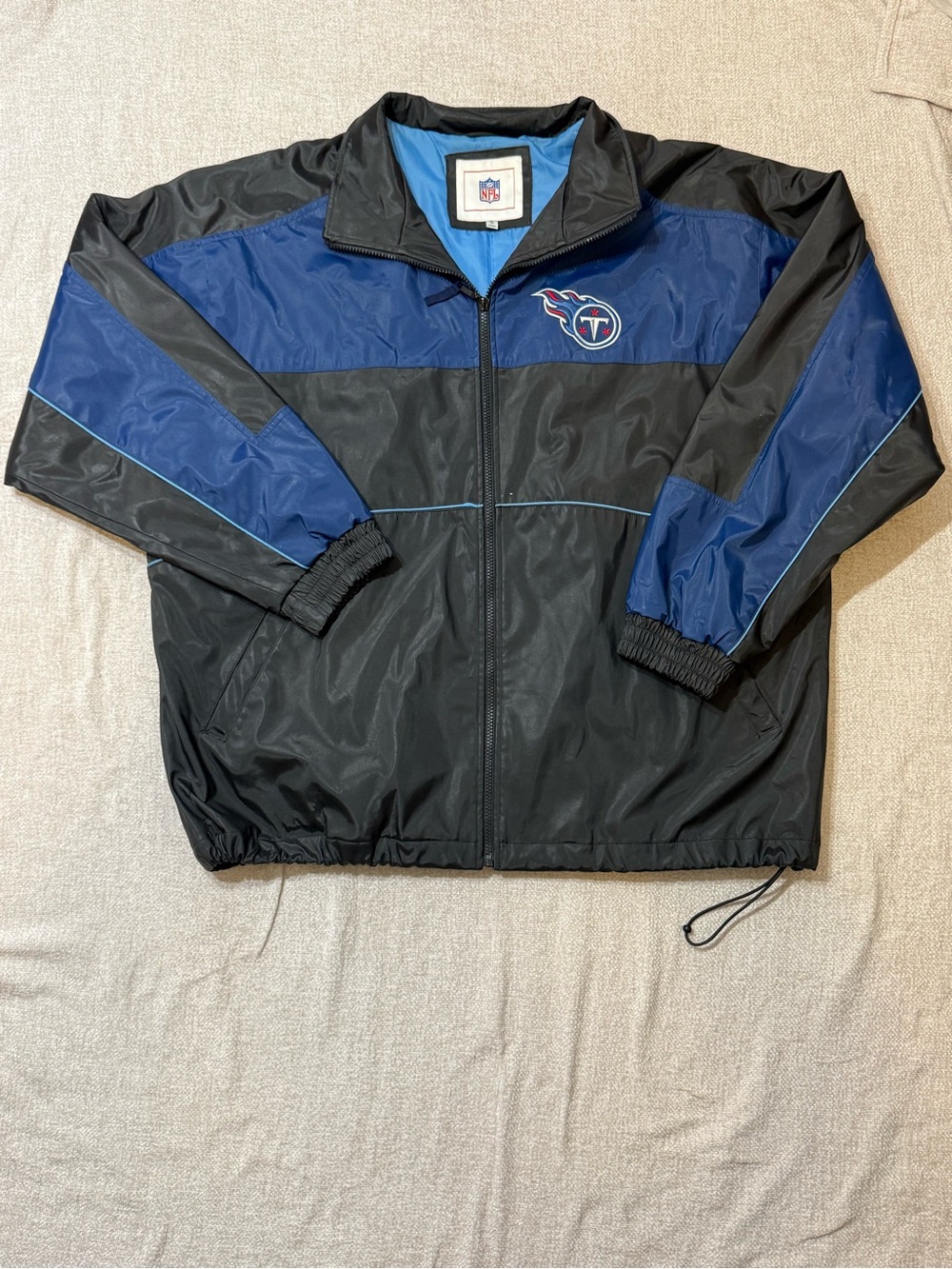 Vintage Tennessee Titans NFL XL Windbreaker Jacket Y2K Embroidered 90s